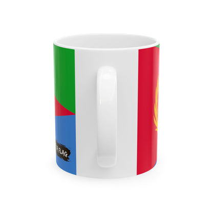 Eritrea Flag Coffee Tea Mug 11oz 15oz | Rep Ya Flag Ceramic Mug