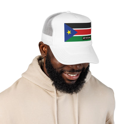 South Sudan Flag Foam Trucker Hat | Rep Ya Flag