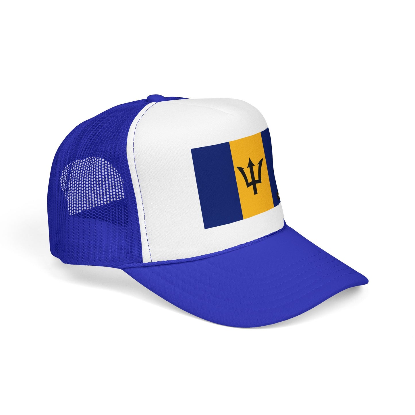 Barbados Flag Foam Trucker Hat | Barbadian Pride Snapback Cap | Rep Ya Flag