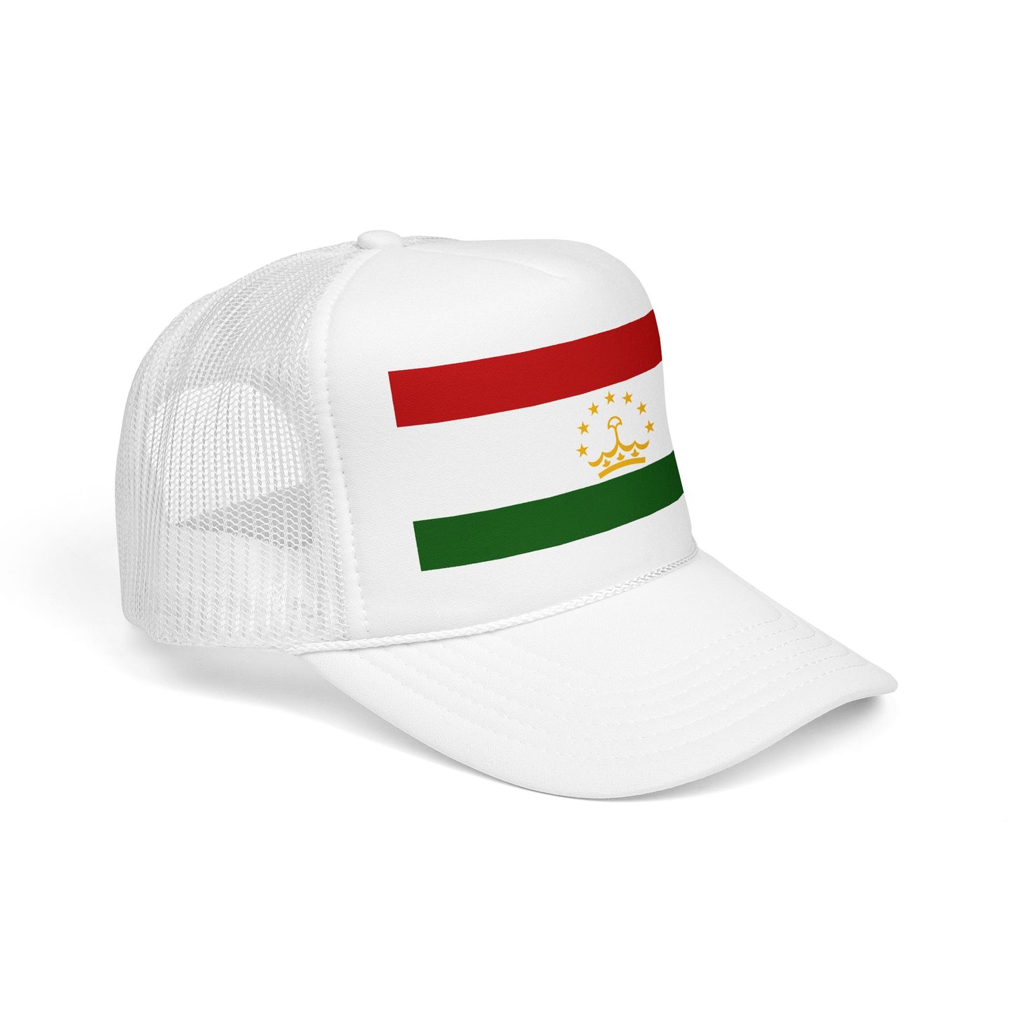 Tajikistan Flag Foam Trucker Hat | Rep Ya Flag design