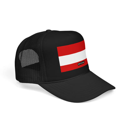 Austria Flag Foam Trucker Hat | Austrian Pride Snapback Cap | Rep Ya Flag