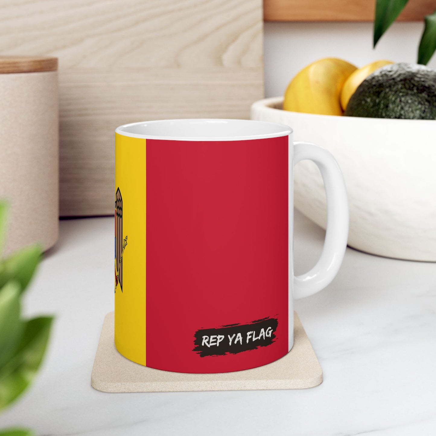 Moldova Flag Coffee Tea Mug 11oz 15oz | Rep Ya Flag Ceramic Mug