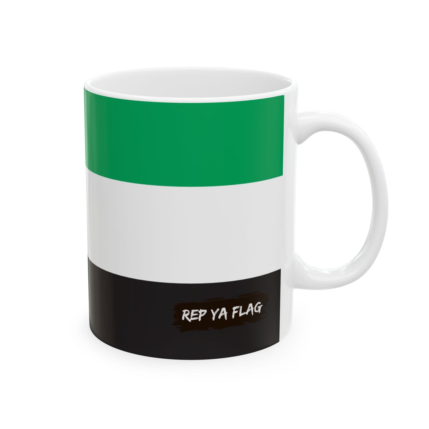 United Arab Emirates Flag Coffee Tea Mug 11oz 15oz | Rep Ya Flag Ceramic Mug