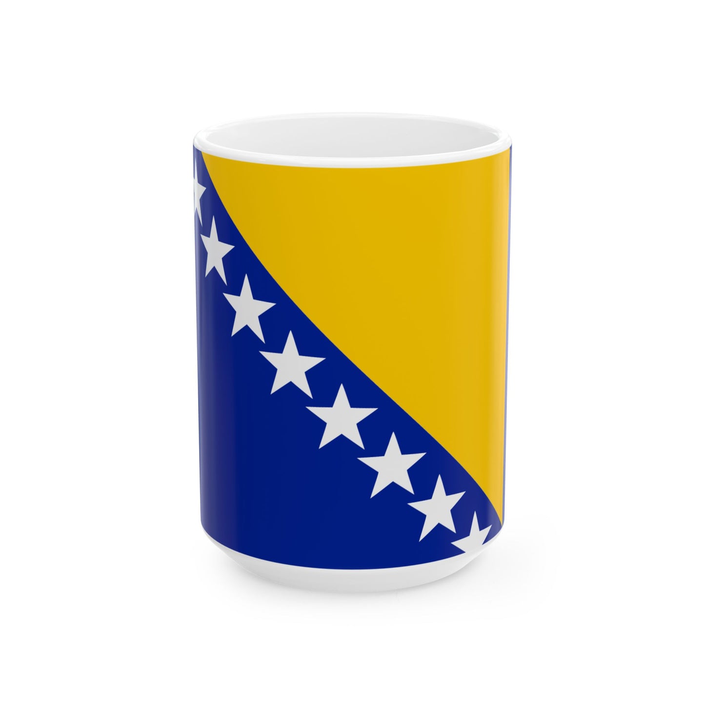 Bosnia & Herzegovina Flag Coffee Mug | Bosnian Pride Ceramic Tea Mug 11oz & 15oz | Rep Ya Flag