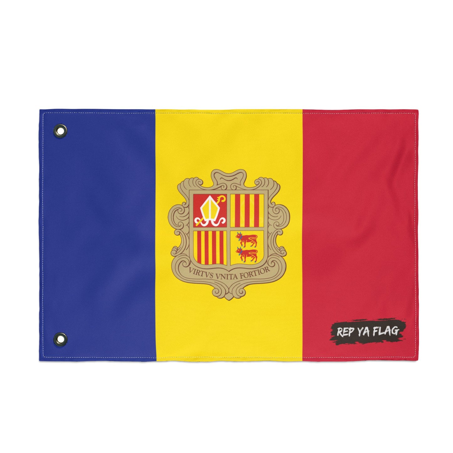 Andorra Flag Garden Banner | Double Sided Outdoor Flag | Rep Ya Flag