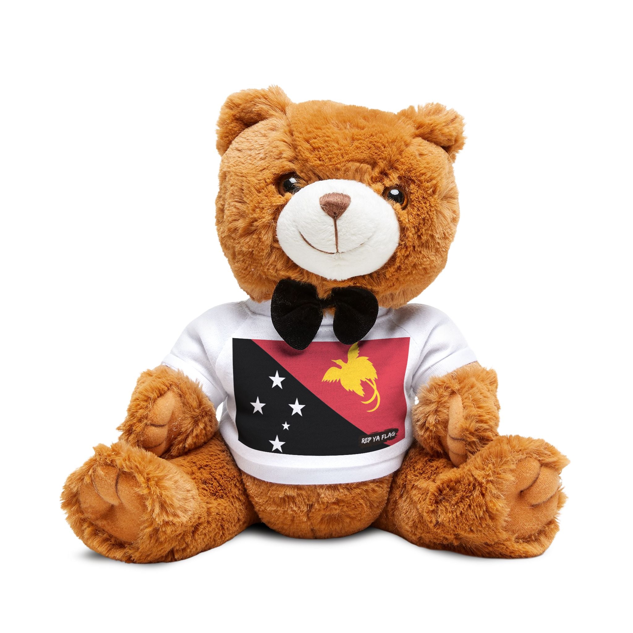 Papua New Guinea Flag Teddy Bear | PNG Plush Gift | Papua New Guinean Heritage Bear | Cultural Keepsake | Baby Gift Stuffed Animal