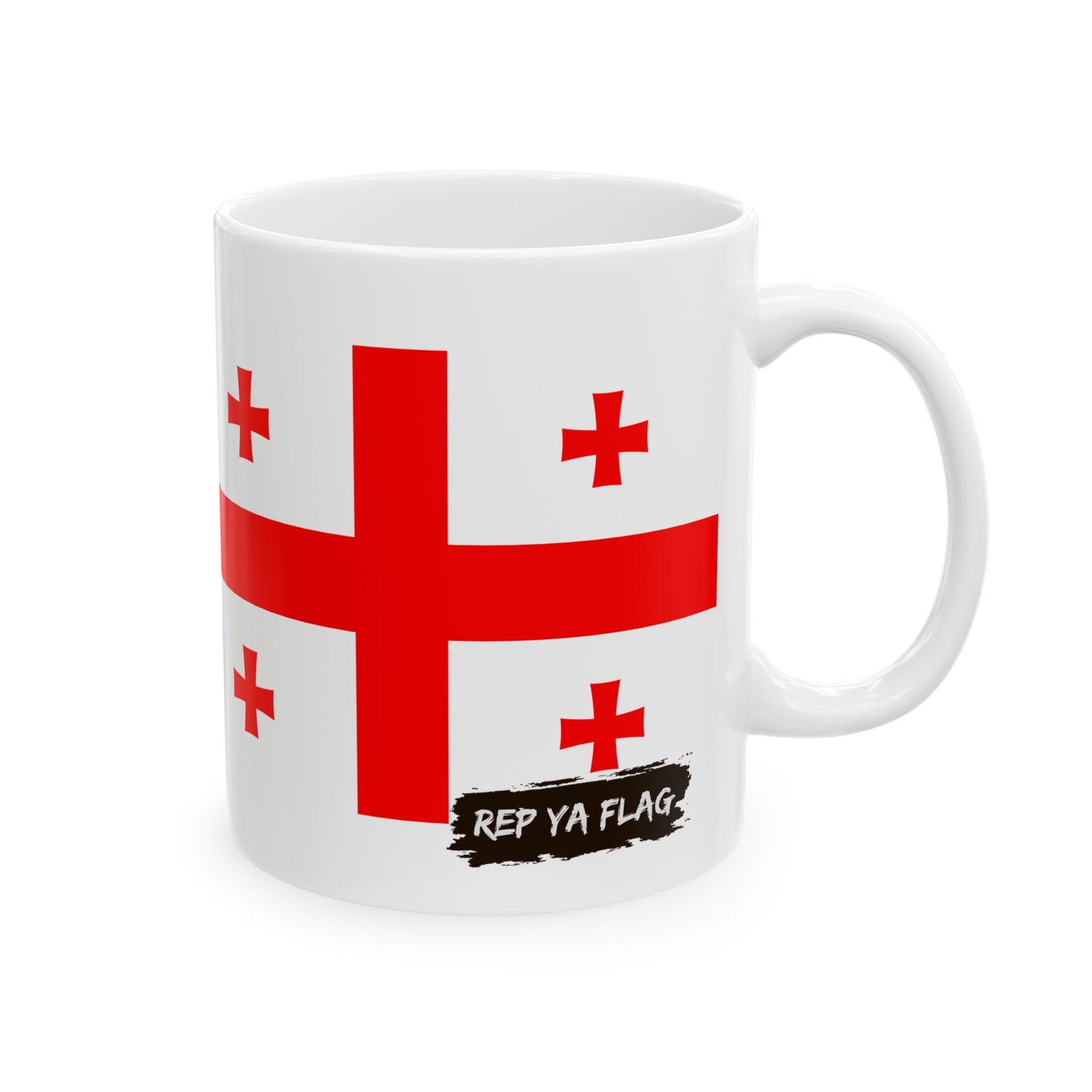 Georgia Flag Coffee Tea Mug 11oz 15oz | Rep Ya Flag Ceramic Mug