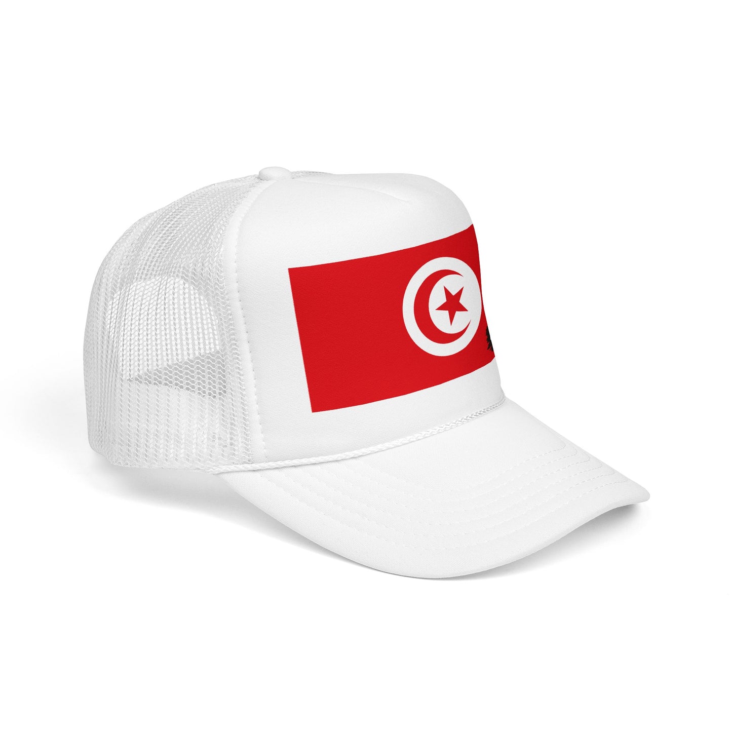 Tunisia Flag Foam Trucker Hat | Rep Ya Flag design