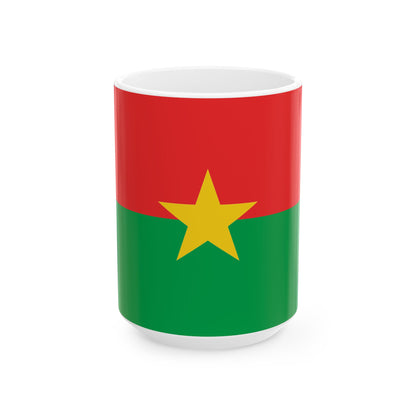 Burkina Faso Flag Coffee Tea Mug 11oz 15oz | Rep Ya Flag Ceramic Mug
