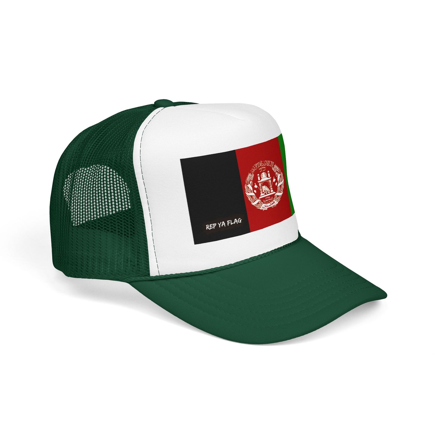 Afghanistan Flag Foam Trucker Hat | Rep Ya Flag design