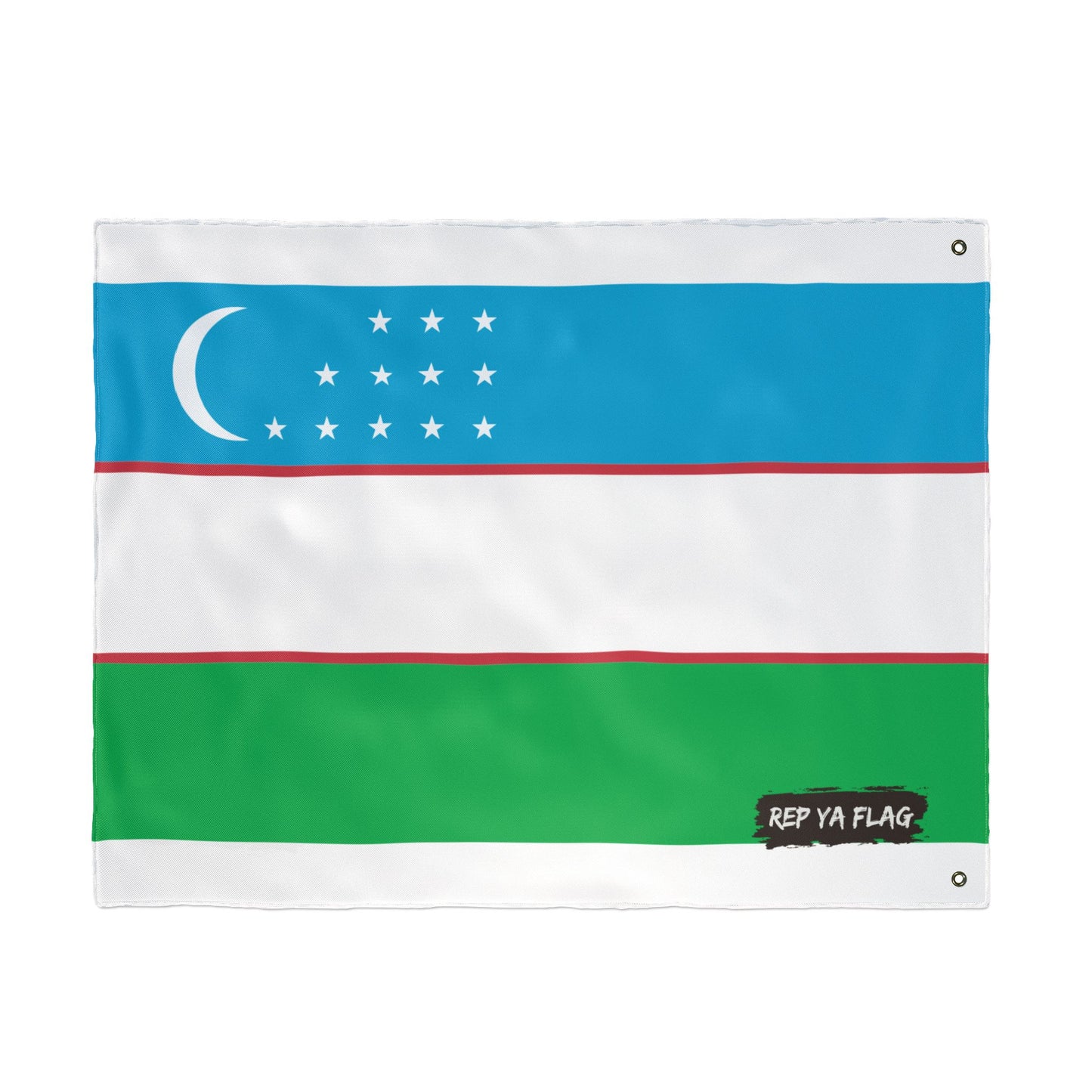 Uzbekistan Flag Double Sided Flag, Outdoor Garden Banner | Country Flag