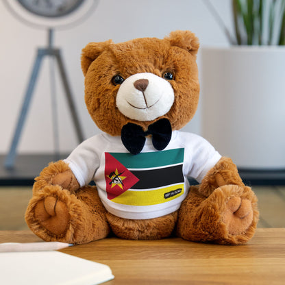 Mozambique Flag Teddy Bear | Mozambican Plush Gift | Mozambican Heritage Bear | Cultural Keepsake | Baby Gift Stuffed Animal