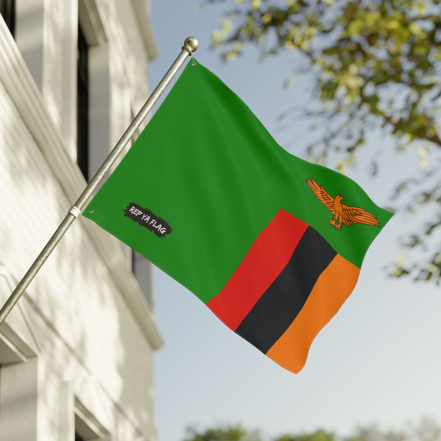 Zambia Flag Double Sided Flag, Outdoor Garden Banner | Country Flag