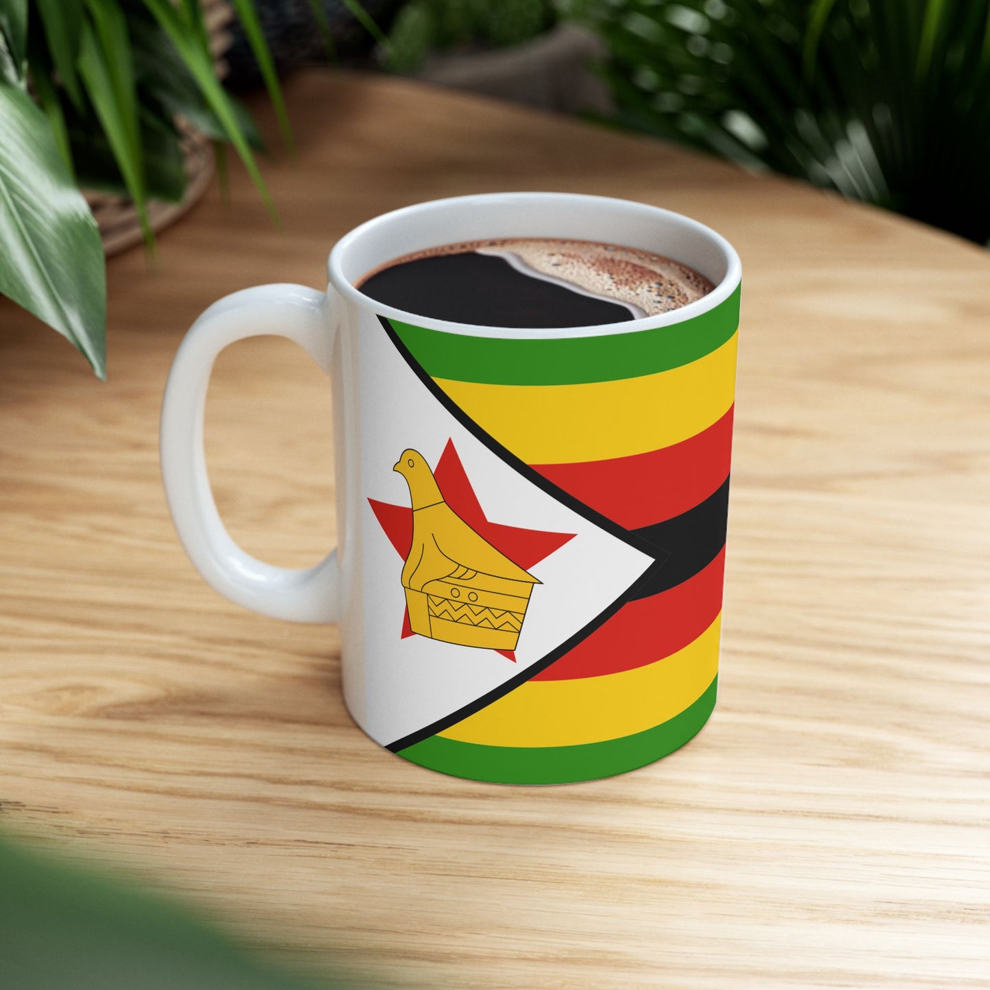 Zimbabwe Flag Mug Ceramic Coffee Cup | 11oz 15oz | Rep Ya Flag