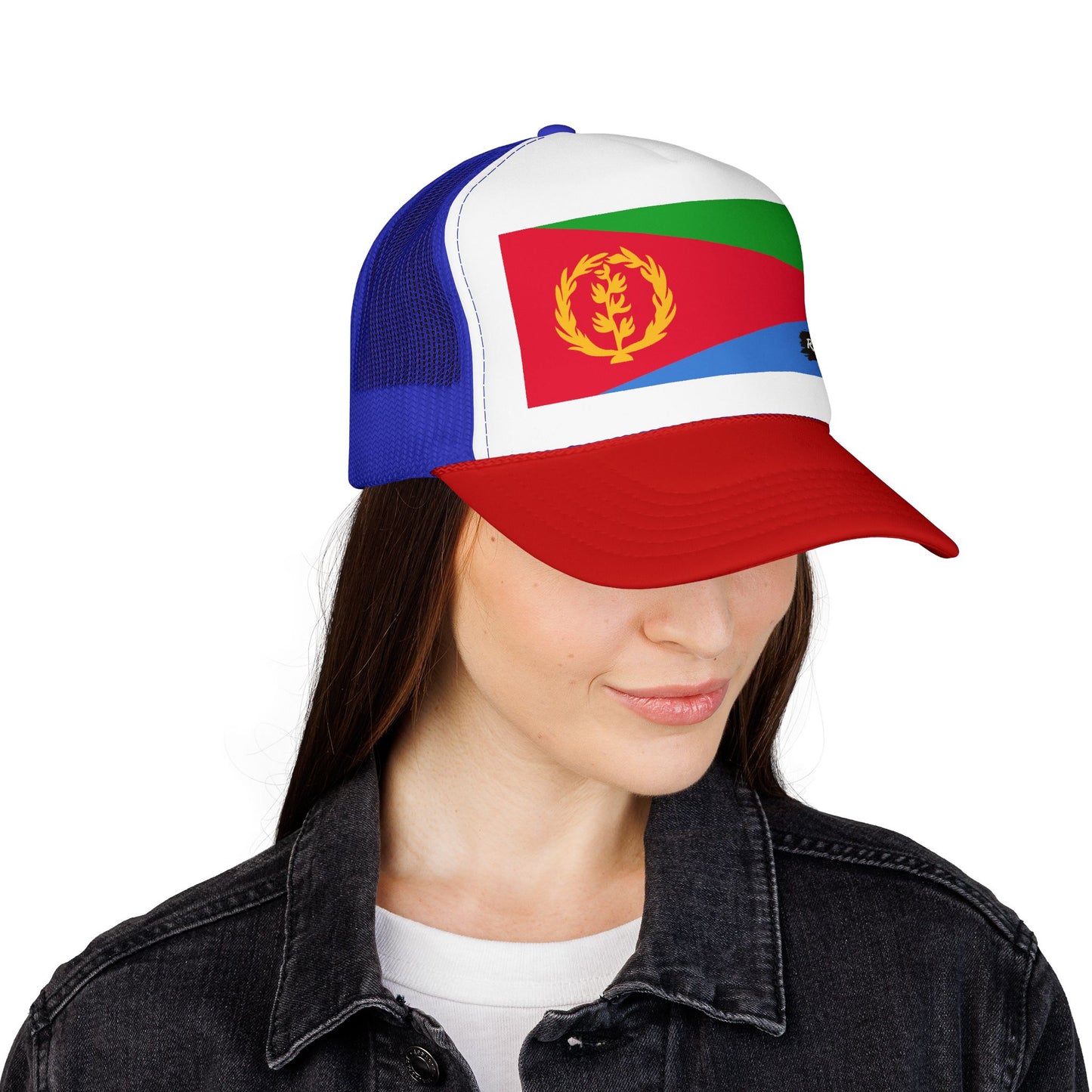 Eritrea Flag Foam Trucker Hat | Eritrean Pride Snapback Cap | Rep Ya Flag