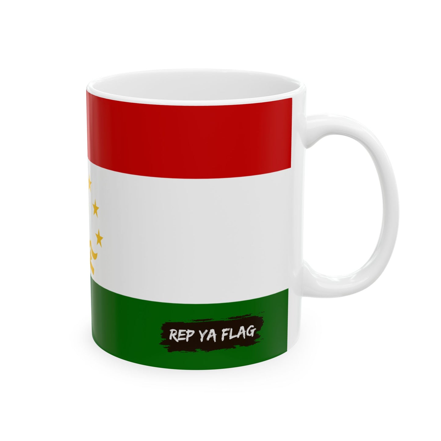 Tajikistan Flag Coffee Tea Mug 11oz 15oz | Rep Ya Flag Ceramic Mug