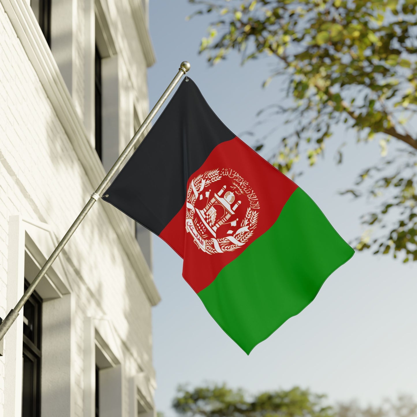 Afghanistan Flag Garden Banner | Double Sided Outdoor Flag | Rep Ya Flag