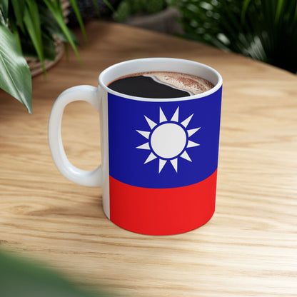 Taiwan Flag Coffee Tea Mug 11oz 15oz | Rep Ya Flag Ceramic Mug