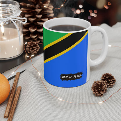 Tanzania Flag Coffee Tea Mug 11oz 15oz | Rep Ya Flag Ceramic Mug