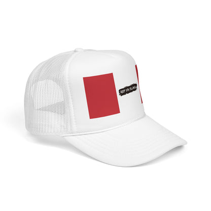 Peru Flag Foam Trucker Hat | Peruvian Pride Snapback Cap | Rep Ya Flag