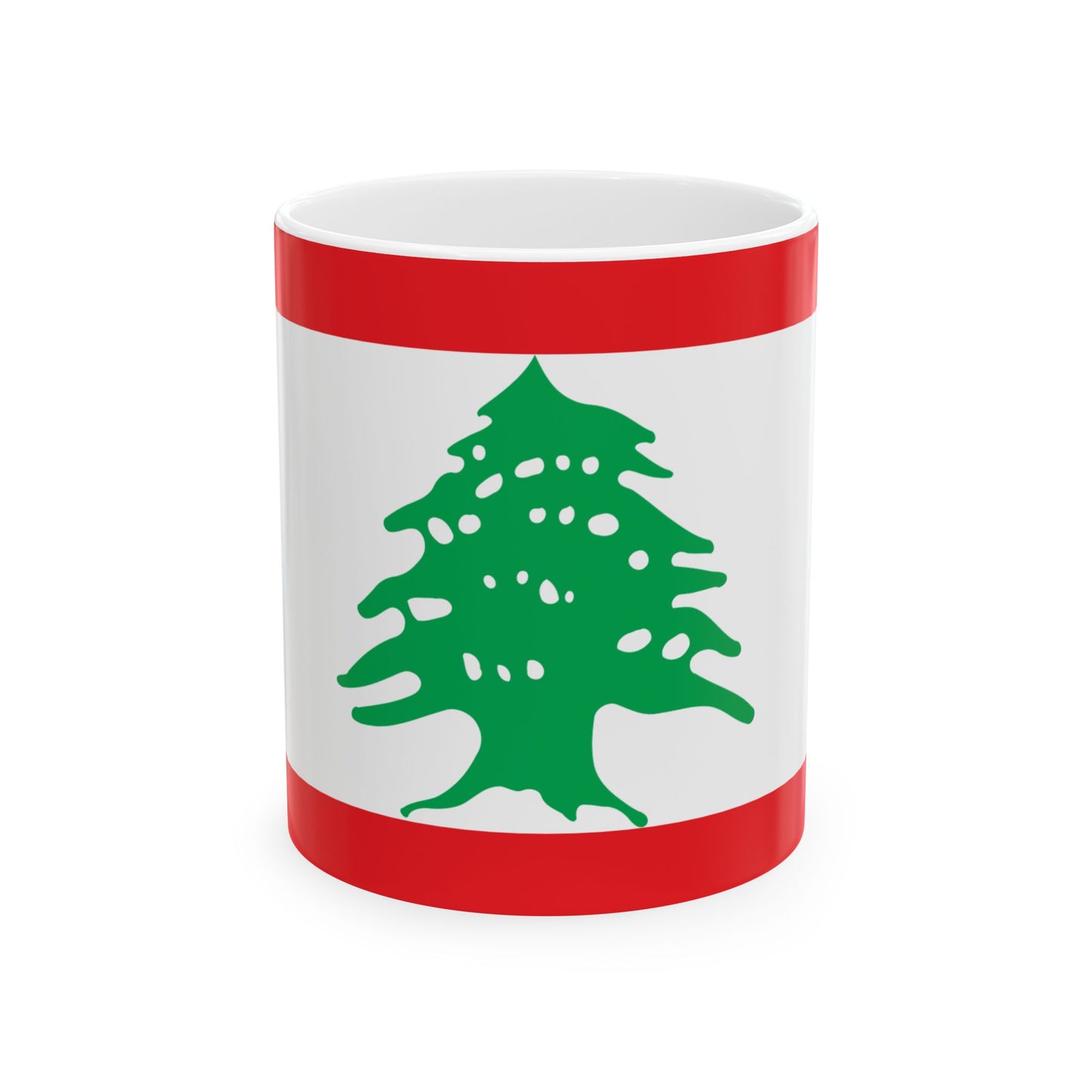 Lebanon Flag Coffee Tea Mug 11oz 15oz | Rep Ya Flag Ceramic Mug