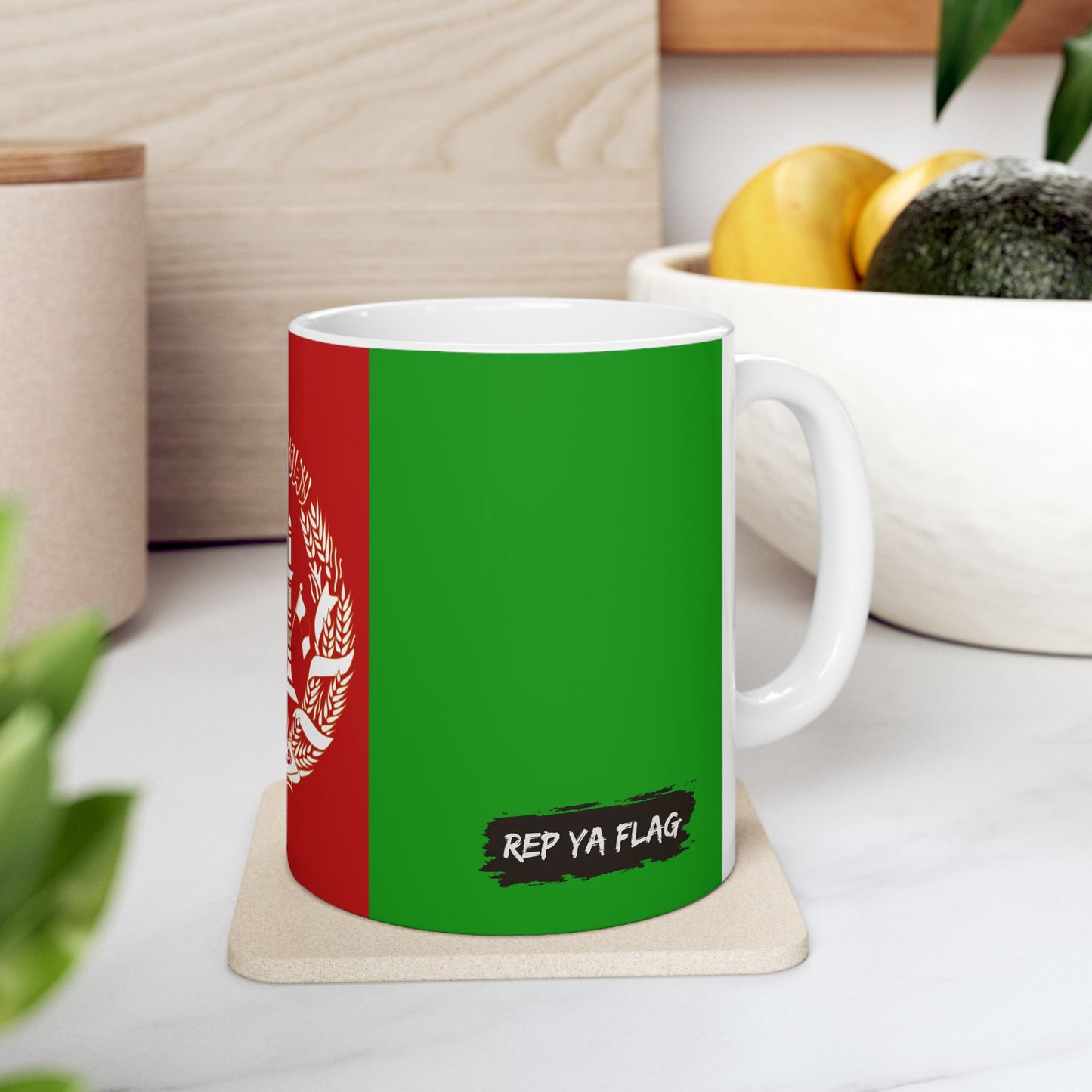 Afghanistan Flag Coffee Tea Mug 11oz 15oz | Rep Ya Flag Ceramic Mug