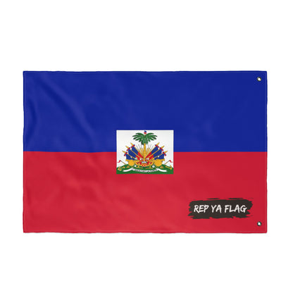 Haiti Flag Garden Banner | Double Sided Outdoor Flag | Rep Ya Flag