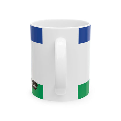 Lesotho Flag Coffee Tea Mug 11oz 15oz | Rep Ya Flag Ceramic Mug