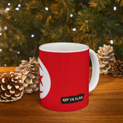 Tunisia Flag Coffee Tea Mug 11oz 15oz | Rep Ya Flag Ceramic Mug
