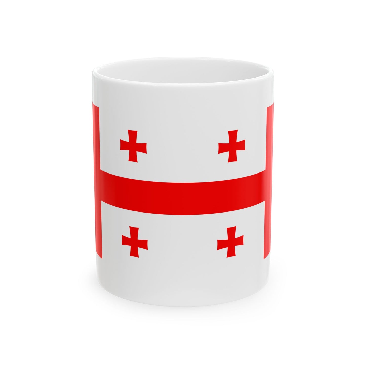 Georgia Flag Coffee Tea Mug 11oz 15oz | Rep Ya Flag Ceramic Mug