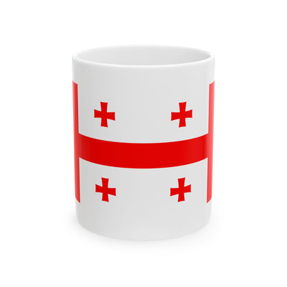 Georgia Flag Coffee Tea Mug 11oz 15oz | Rep Ya Flag Ceramic Mug