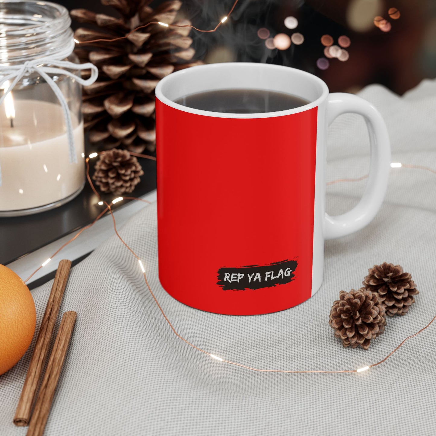Taiwan Flag Coffee Tea Mug 11oz 15oz | Rep Ya Flag Ceramic Mug