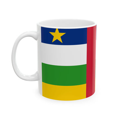 Central African Republic Flag Coffee Tea Mug 11oz 15oz | Central African Heritage Mug | Rep Ya Flag