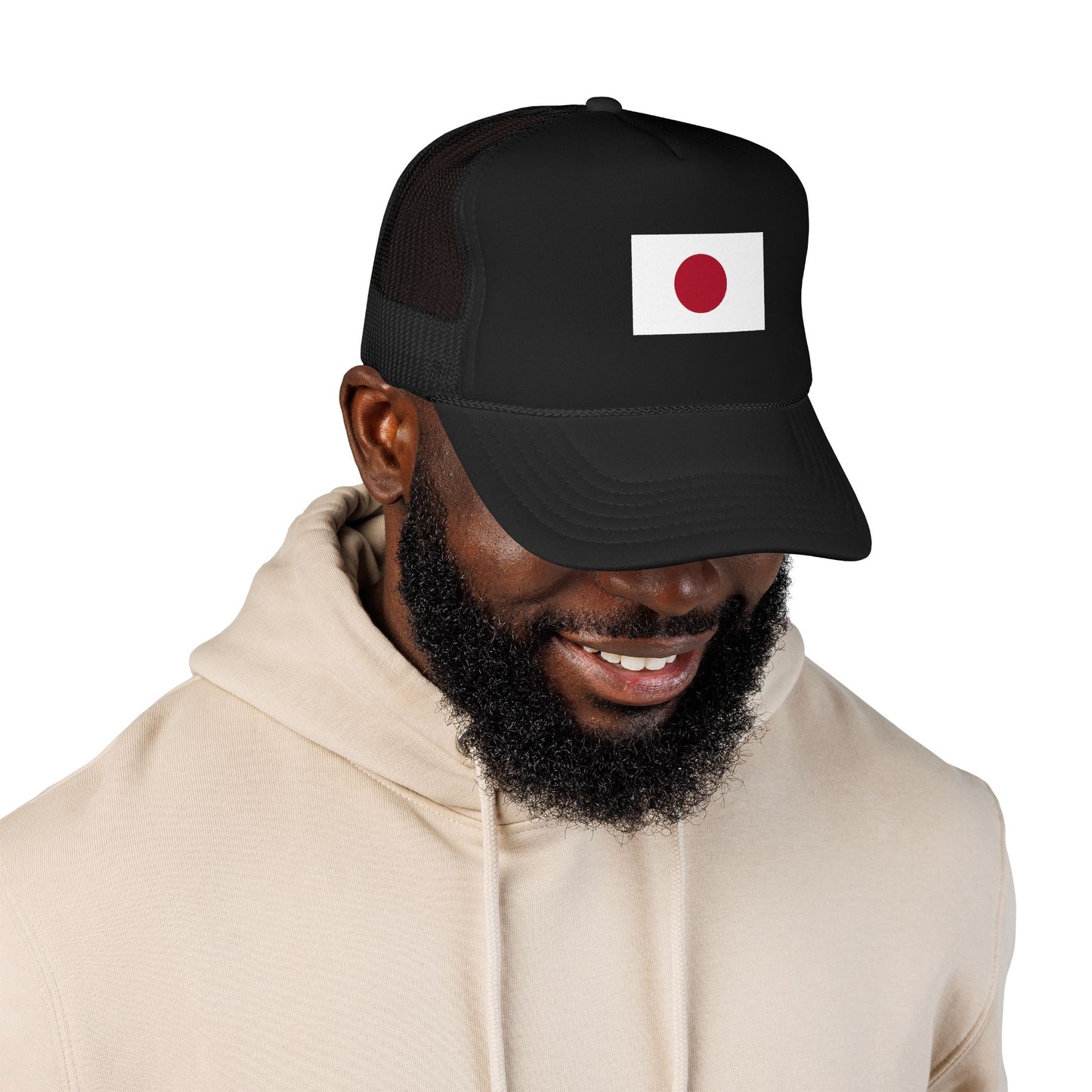 Japan Flag Foam Trucker Hat | Japanese Pride Snapback Cap | Rep Ya Flag