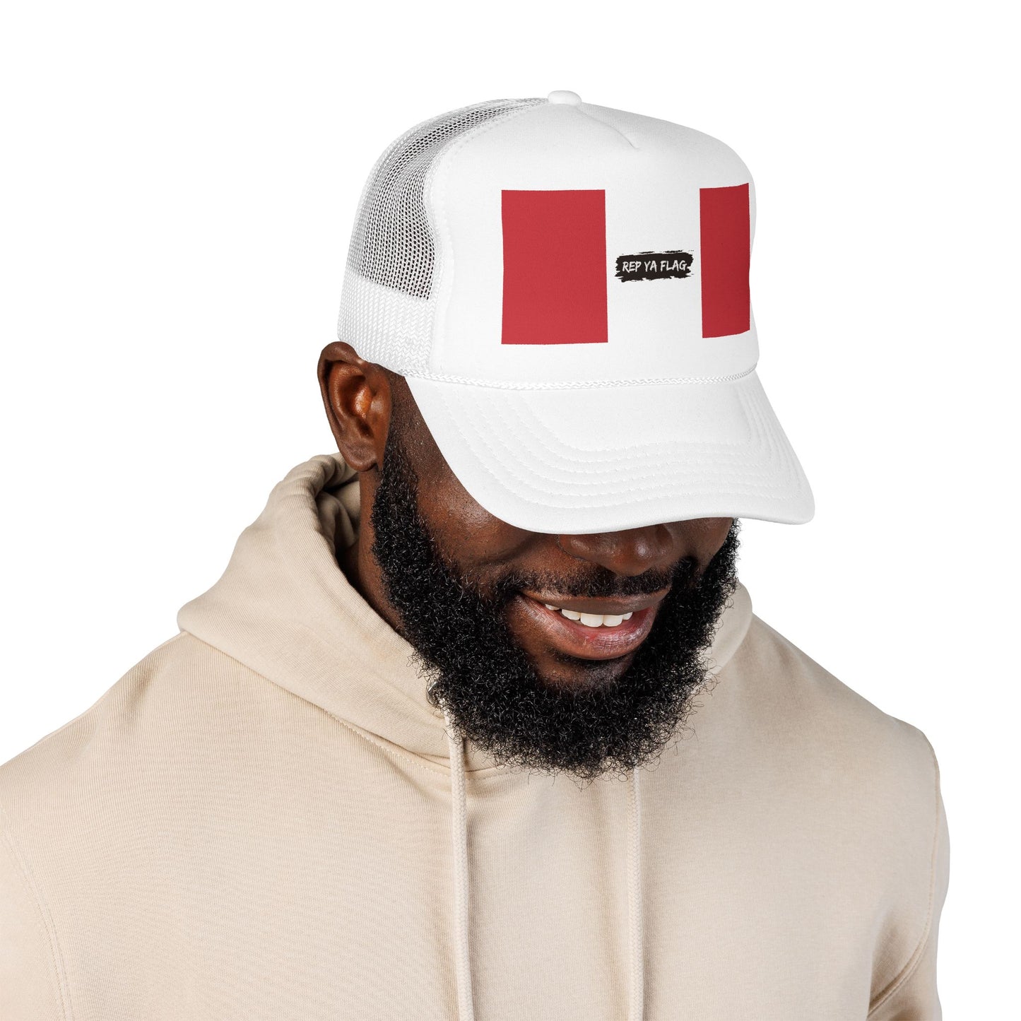 Peru Flag Foam Trucker Hat | Peruvian Pride Snapback Cap | Rep Ya Flag