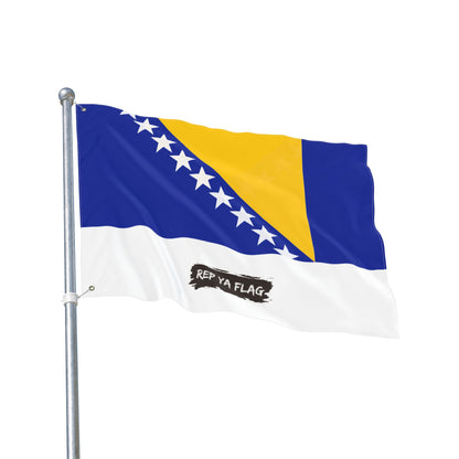 Bosnia and Herzegovina Flag Garden Banner | Double Sided Outdoor Flag | Rep Ya Flag