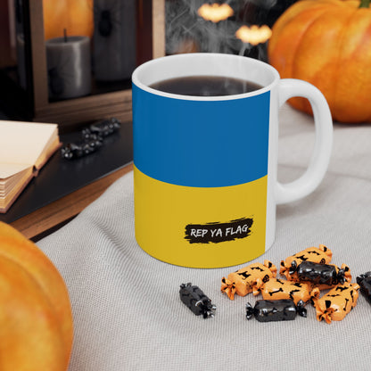 Ukraine Flag Coffee Tea Mug 11oz 15oz | Rep Ya Flag Ceramic Mug