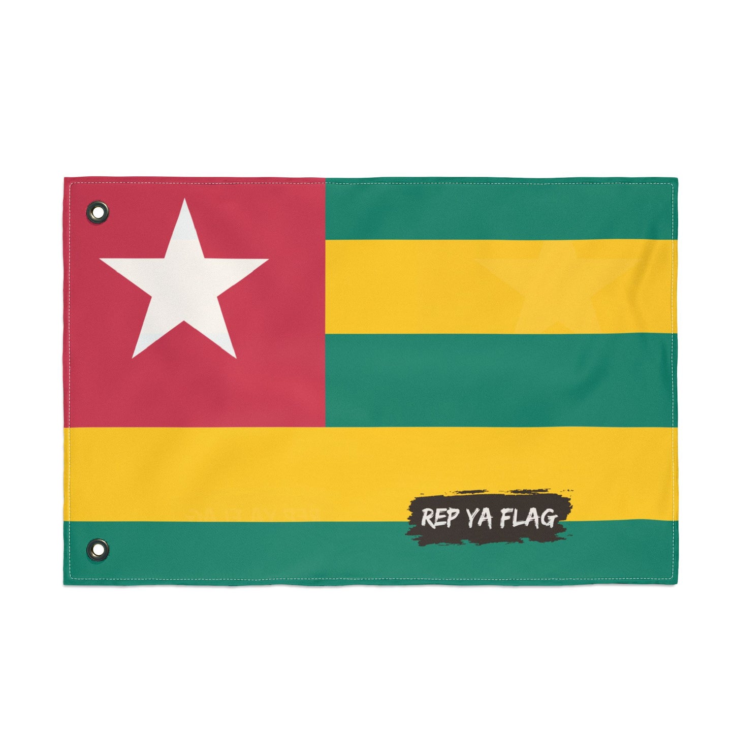 Togo Flag Garden Banner | Double-Sided Outdoor Flag | Rep Ya Flag
