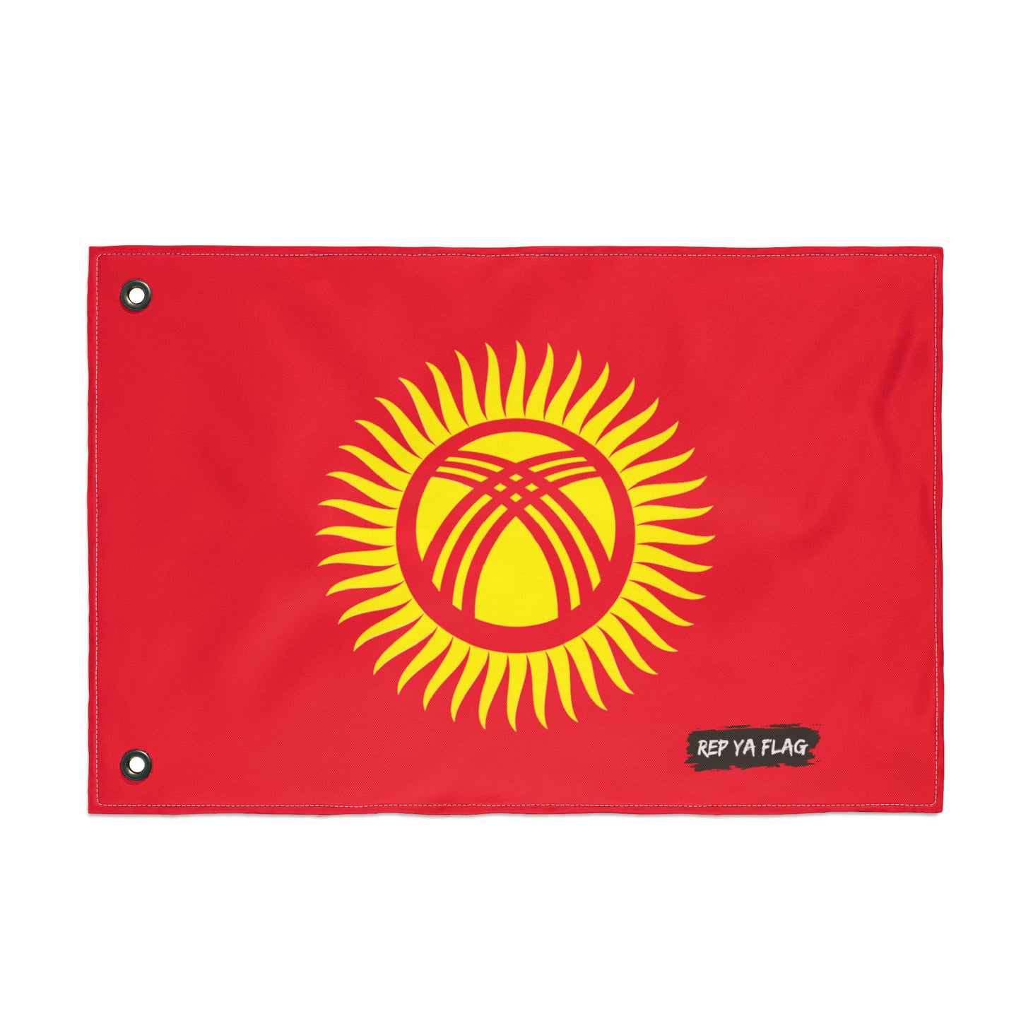 Kyrgyzstan Flag Garden Banner | Double Sided Outdoor Flag | Rep Ya Flag