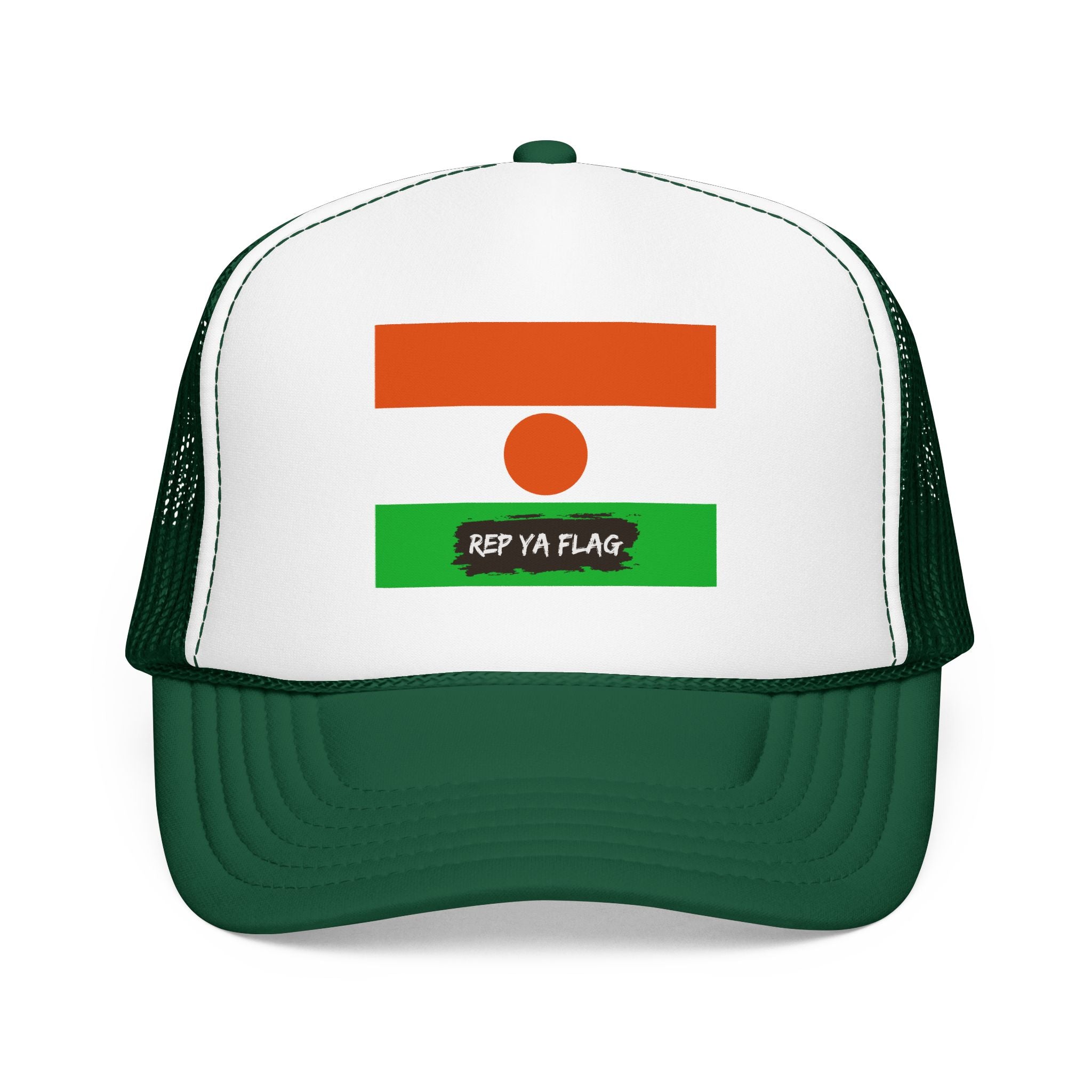Niger Flag Foam Trucker Hat | Nigerien Pride Snapback Cap | Rep Ya Flag