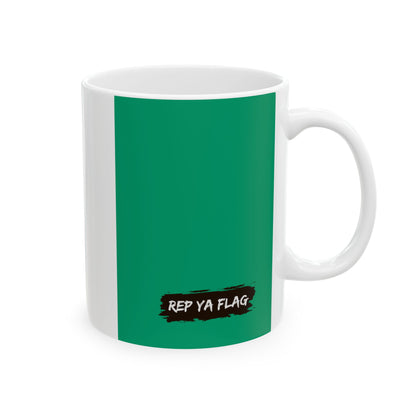 Nigeria Flag Coffee Tea Mug 11oz 15oz | Rep Ya Flag Ceramic Mug