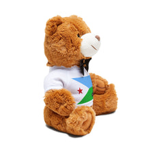 Djibouti Flag Teddy Bear | Djiboutian Heritage Plush Gift | Rep Ya Flag
