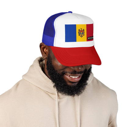 Moldova Flag Foam Trucker Hat | Moldova Pride Snapback Cap | Rep Ya Flag