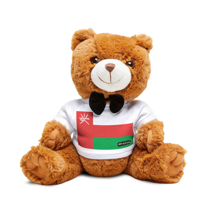Oman Flag Teddy Bear | Oman Plush Gift | Omani Heritage Bear | Cultural Keepsake | Baby Gift Stuffed Animal