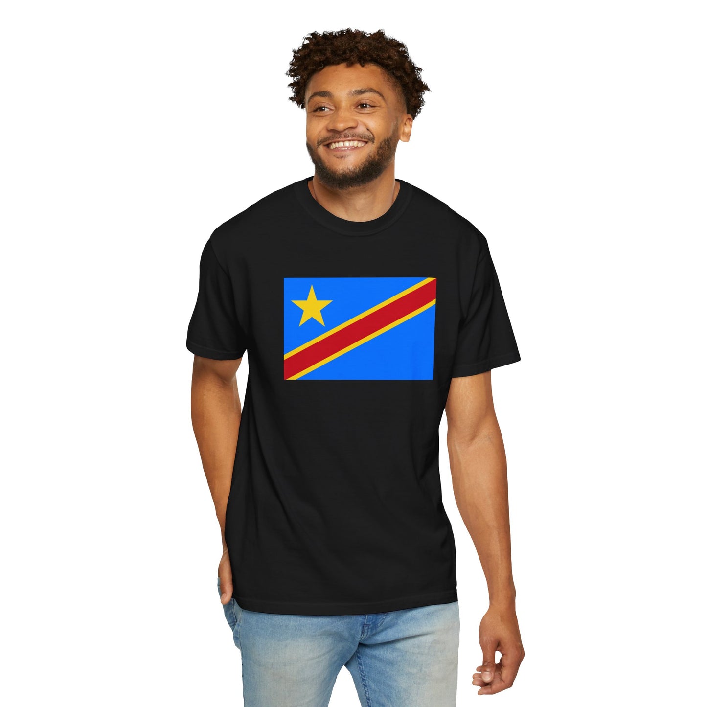 Democratic Republic of the Congo Flag T Shirt | Congolese Heritage Shirt S-4XL | Rep Ya Flag