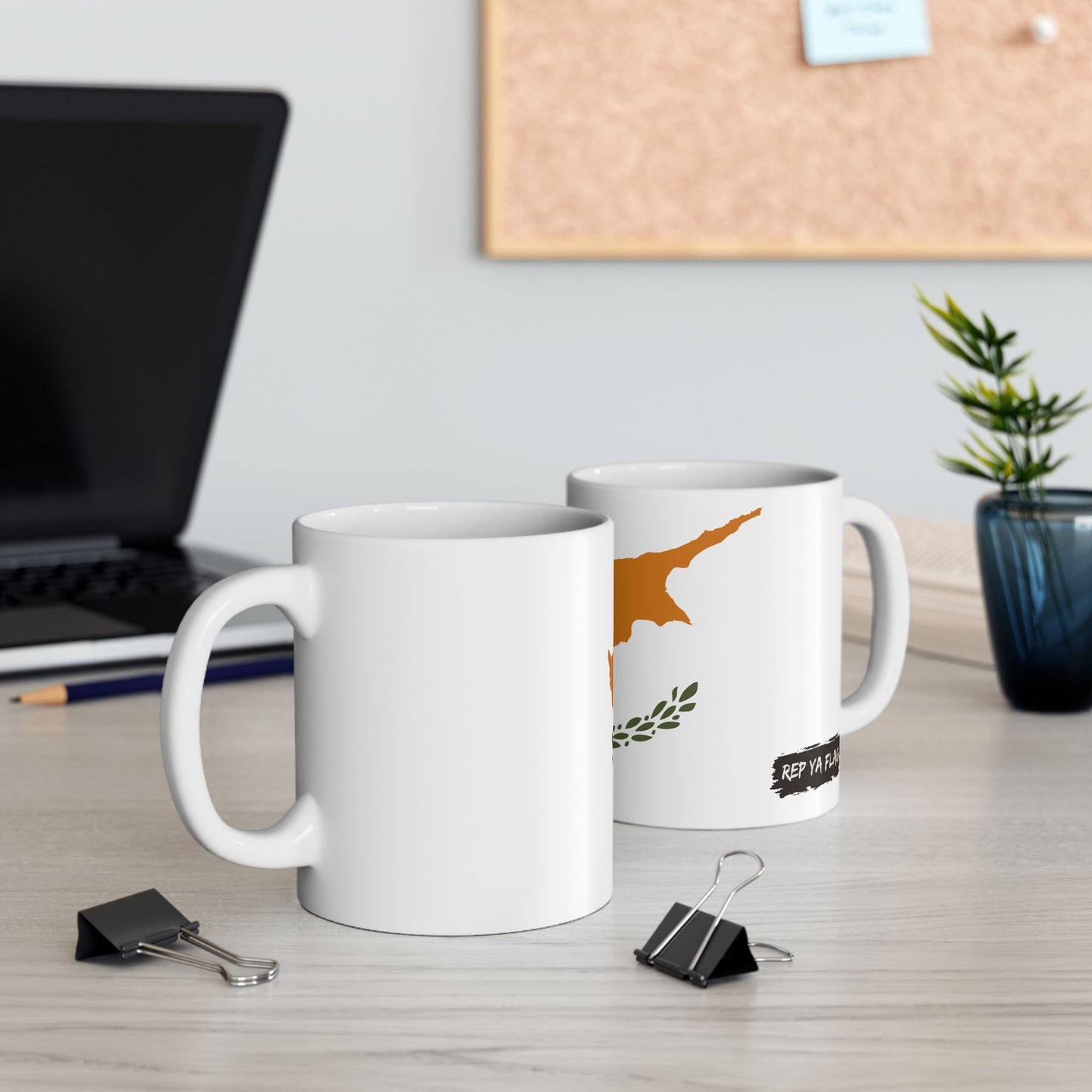 Cyprus Flag Coffee Tea Mug 11oz 15oz | Rep Ya Flag Ceramic Mug