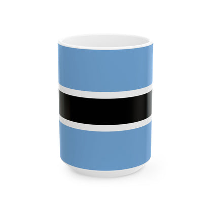 Botswana Flag Coffee Tea Mug 11oz 15oz | Rep Ya Flag Ceramic Mug