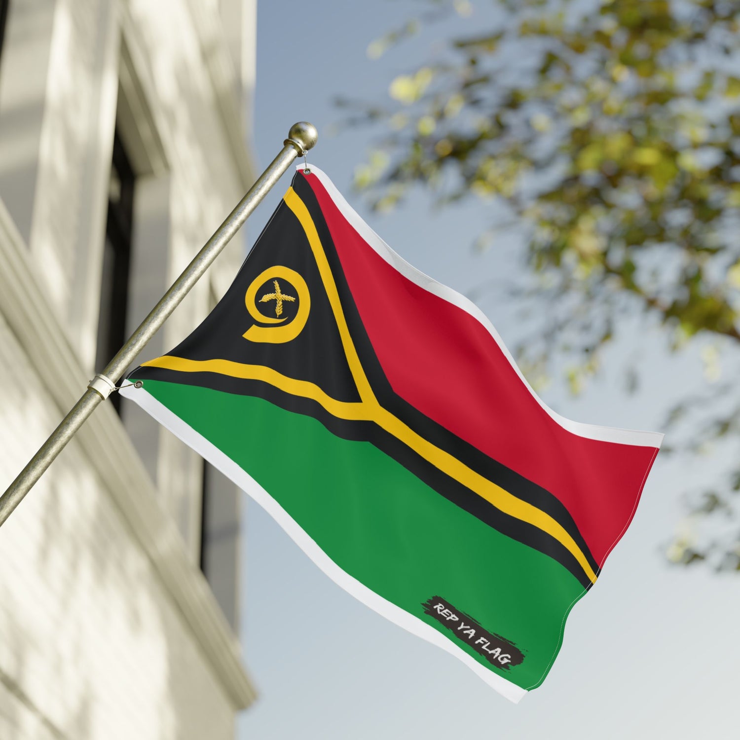 Vanuatu Flag Double Sided Flag, Outdoor Garden Banner | Country Flag
