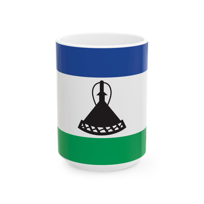 Lesotho Flag Coffee Tea Mug 11oz 15oz | Rep Ya Flag Ceramic Mug