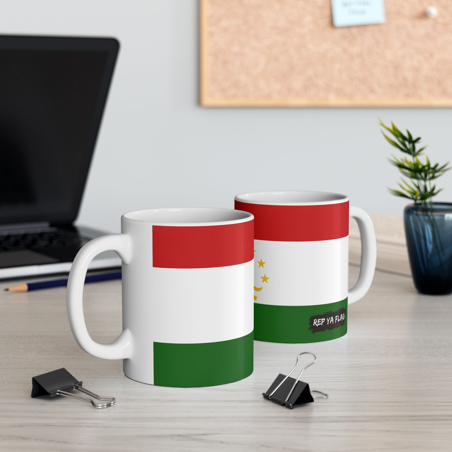 Tajikistan Flag Coffee Tea Mug 11oz 15oz | Rep Ya Flag Ceramic Mug